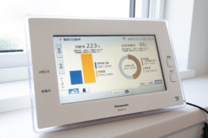 太陽光発電などのエネルギー自給率や自家消費率をリアルタイムで表示