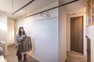 ランドリールームで洗濯効率は大幅アップ。